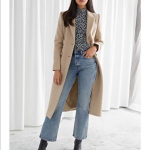 And Other Stories Beige Hourglass Coat